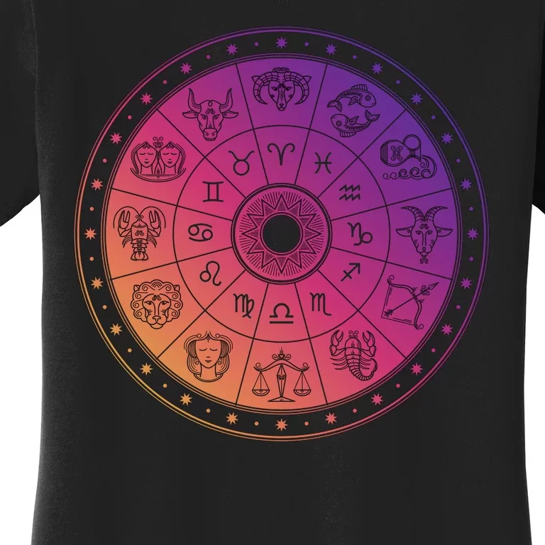 Horiscope Zodiac Wheel Women's T-Shirt