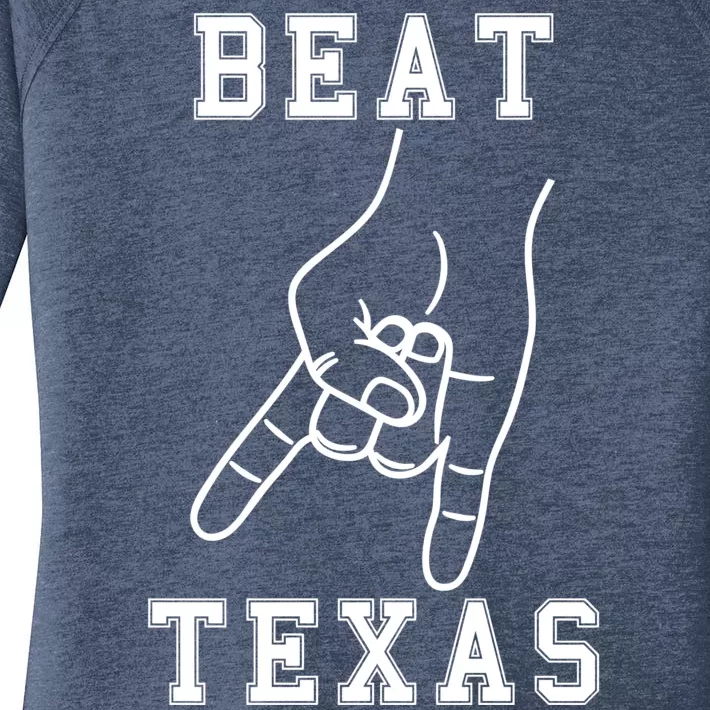 Horns Down Beat Texas Football Women's Perfect Tri Tunic Long Sleeve Shirt