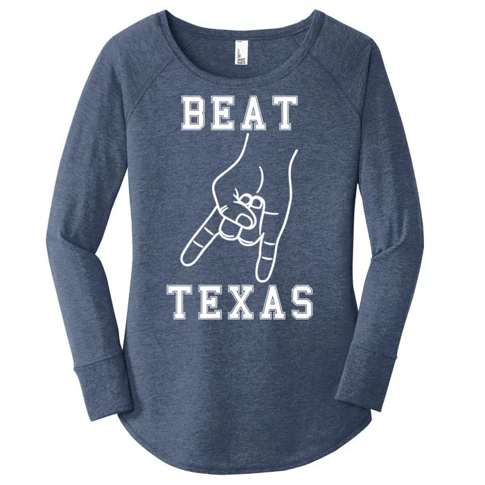 Horns Down Beat Texas Football Women's Perfect Tri Tunic Long Sleeve Shirt