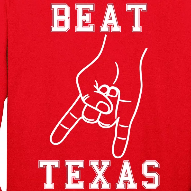 Horns Down Beat Texas Football Long Sleeve Shirt
