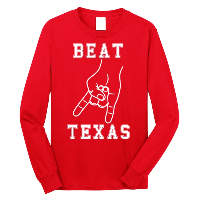 Horns Down Beat Texas Football Long Sleeve Shirt