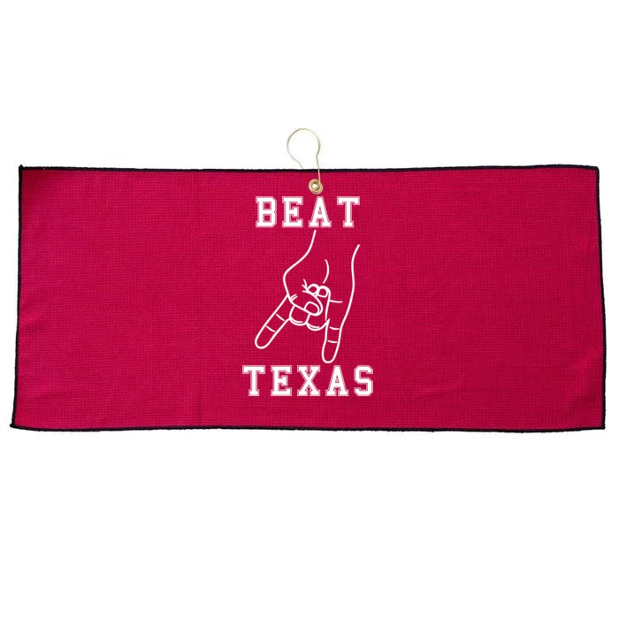 Horns Down Beat Texas Football Large Microfiber Waffle Golf Towel