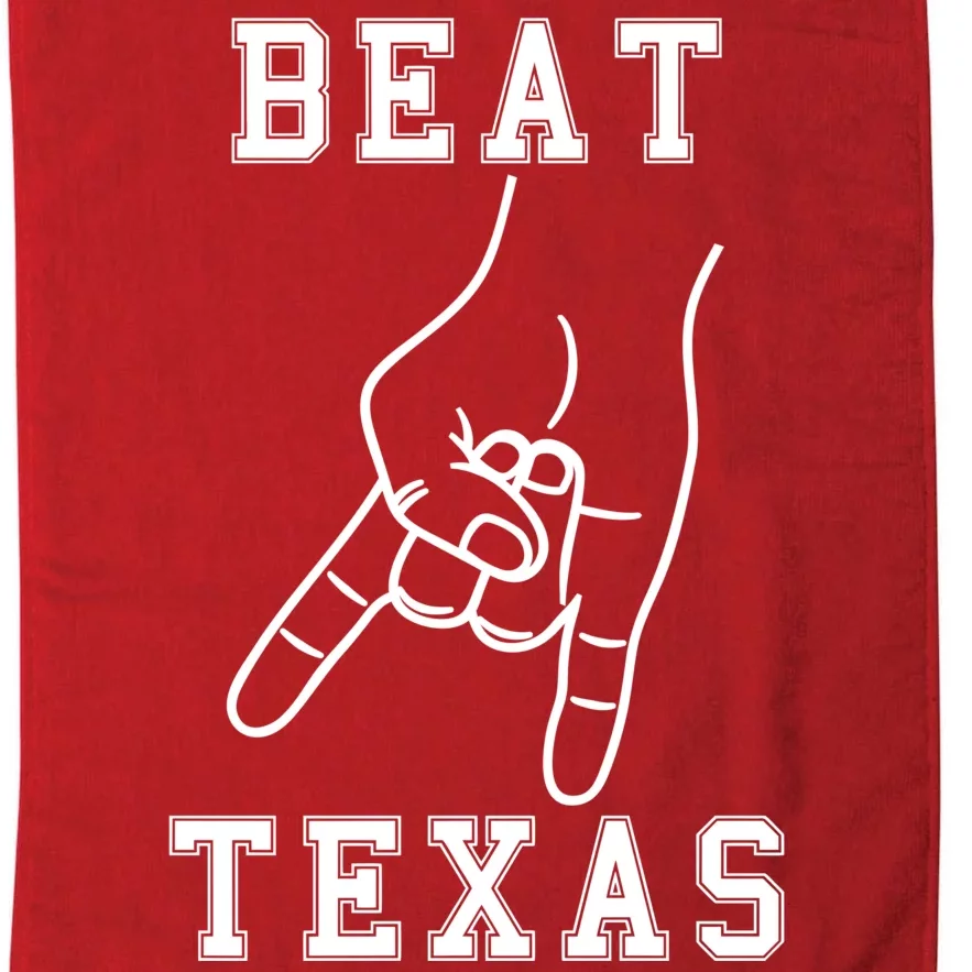 Horns Down Beat Texas Football Platinum Collection Golf Towel