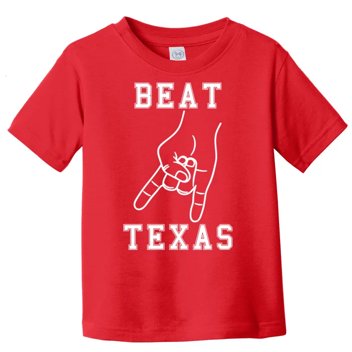 Horns Down Beat Texas Football Toddler T-Shirt