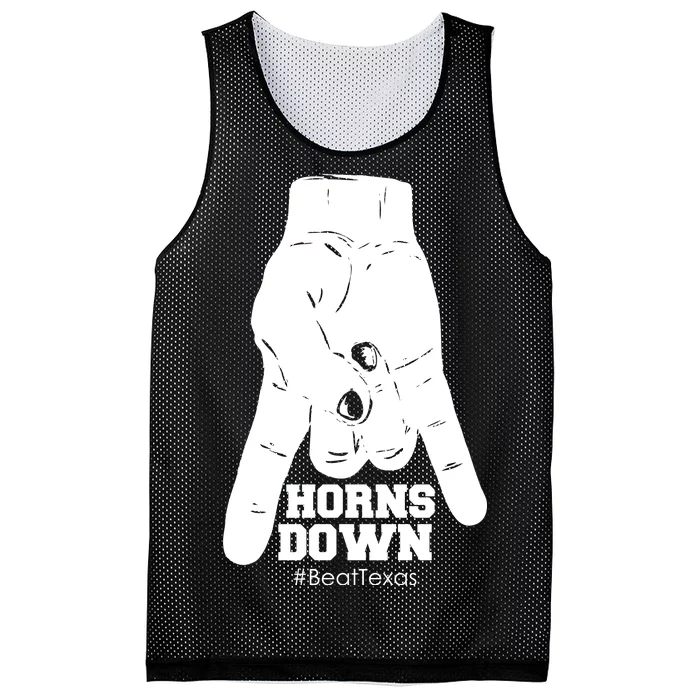 Horns Down #BeatTexas Beat Texas Mesh Reversible Basketball Jersey Tank