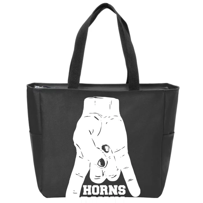 Horns Down #BeatTexas Beat Texas Zip Tote Bag