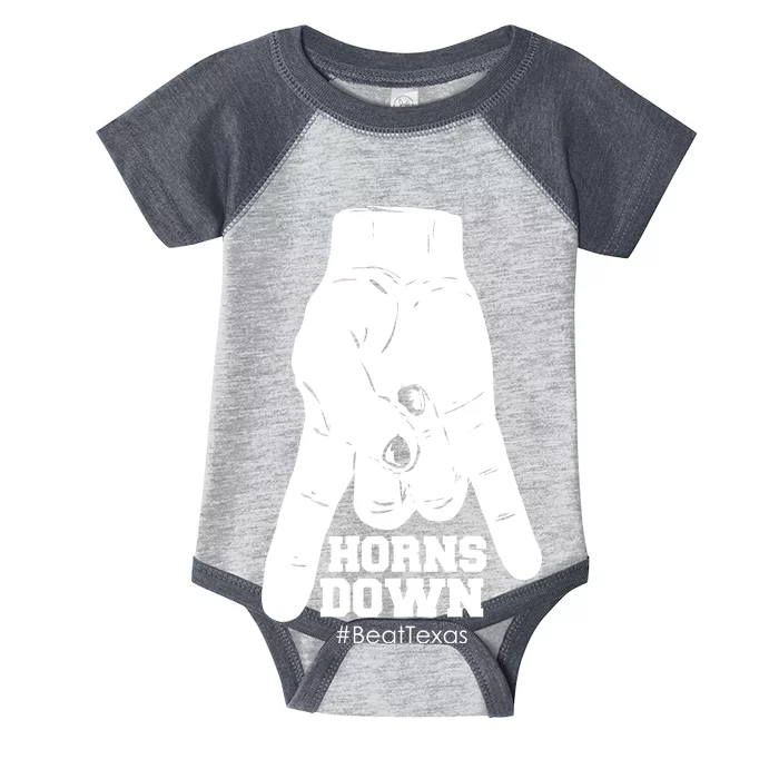 Horns Down #BeatTexas Beat Texas Infant Baby Jersey Bodysuit