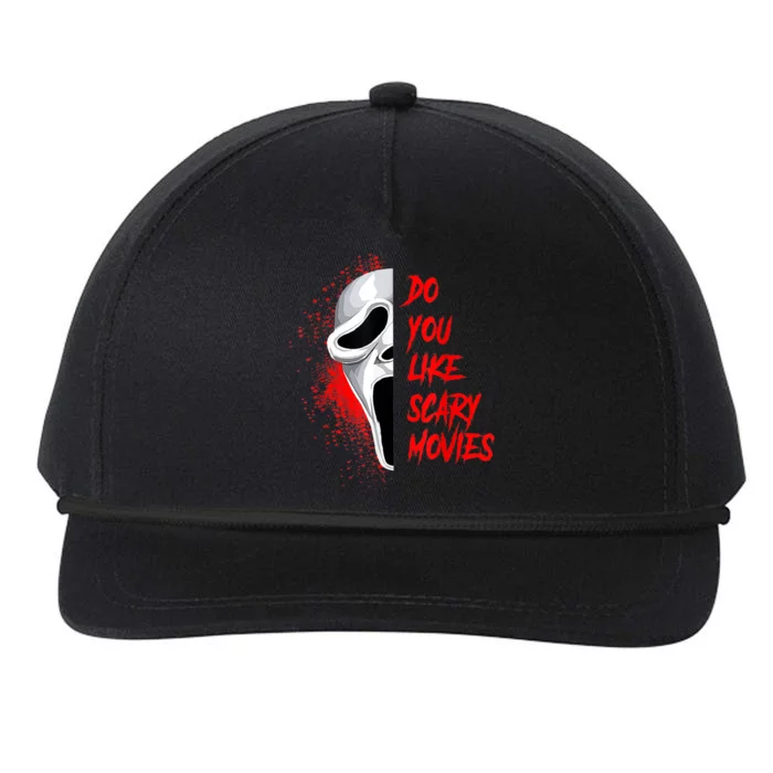 Horror Do You Like Scary Movie Ghostface Snapback Five-Panel Rope Hat