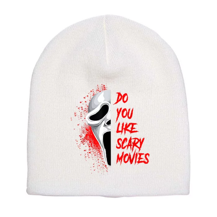 Horror Do You Like Scary Movie Ghostface Short Acrylic Beanie