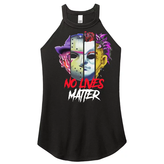 Horror Villains No Lives Matter Women’s Perfect Tri Rocker Tank