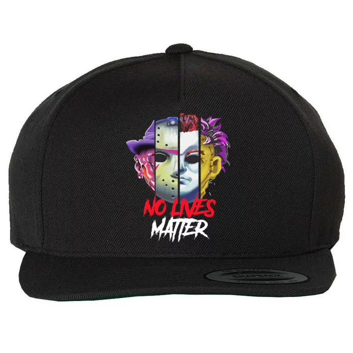 Horror Villains No Lives Matter Wool Snapback Cap