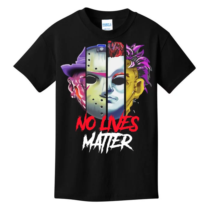 Horror Villains No Lives Matter Kids T-Shirt