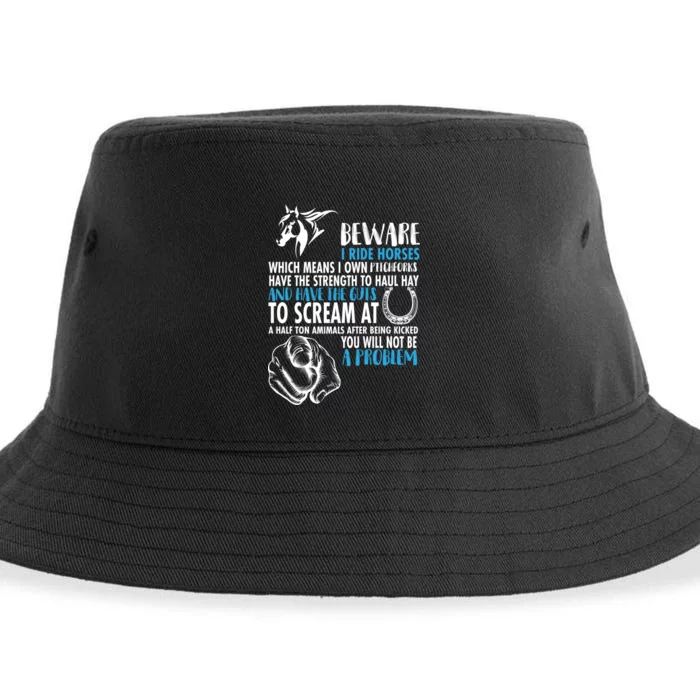 Horse Back Rider Sustainable Bucket Hat