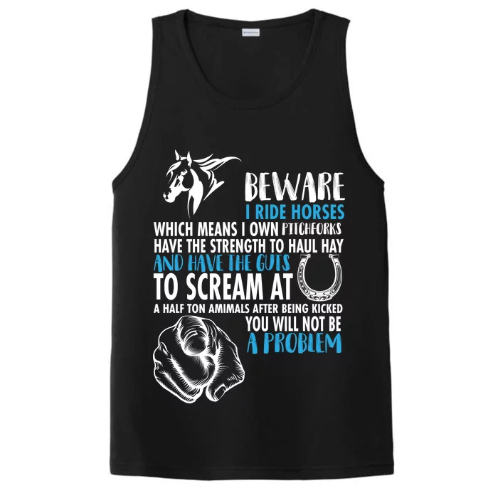 Horse Back Rider Performance Tank