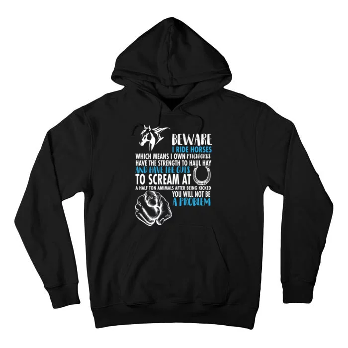 Horse Back Rider Tall Hoodie