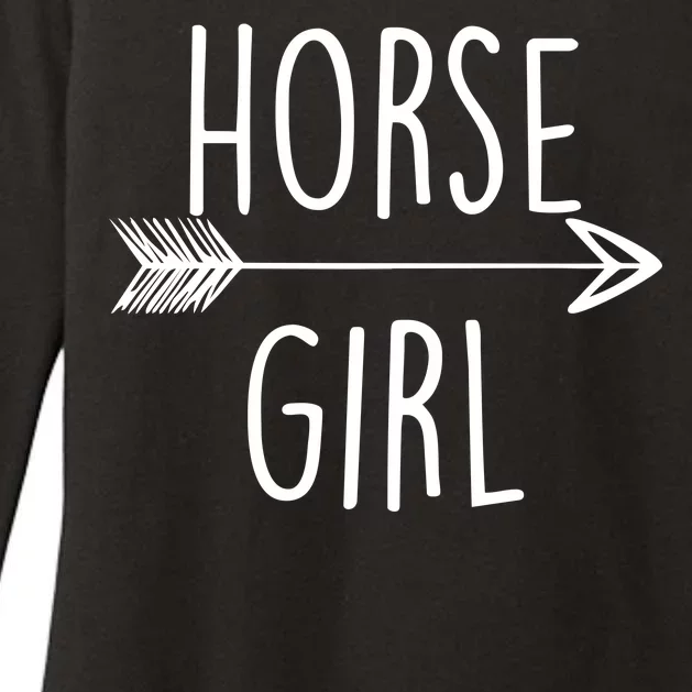 Horse Girl Womens CVC Long Sleeve Shirt