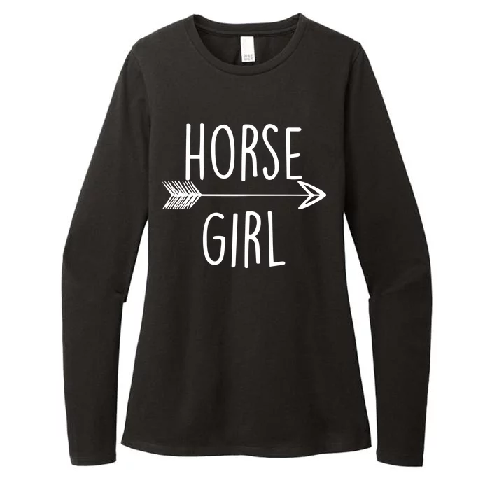 Horse Girl Womens CVC Long Sleeve Shirt