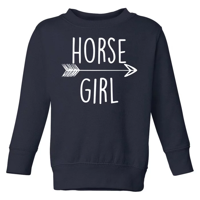 Horse Girl Toddler Sweatshirt