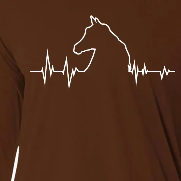 Horse Heart Beat Cooling Performance Long Sleeve Crew