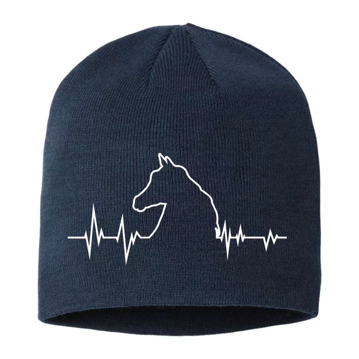 Horse Heart Beat 8 1/2in Sustainable Knit Beanie