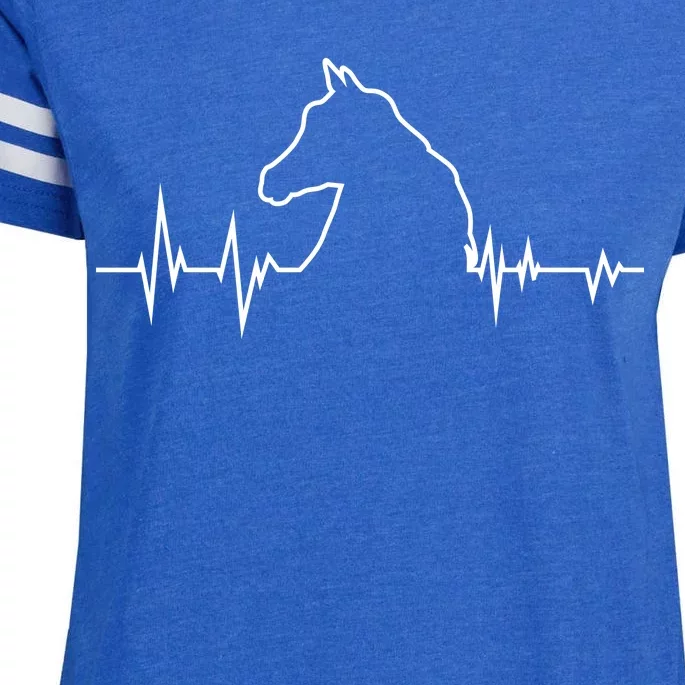 Horse Heart Beat Enza Ladies Jersey Football T-Shirt