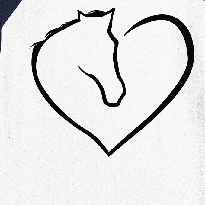 Horse Heart Logo Baseball Sleeve Shirt