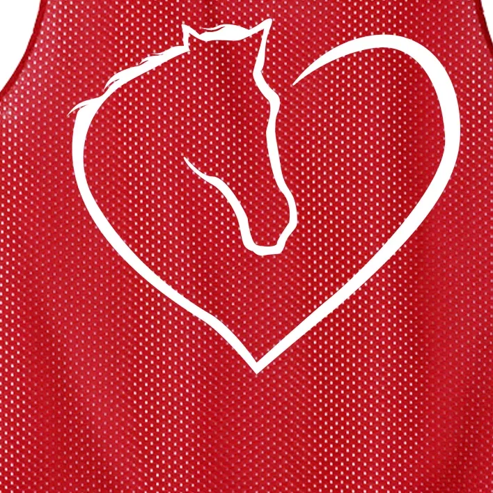 Horse Heart Logo Mesh Reversible Basketball Jersey Tank