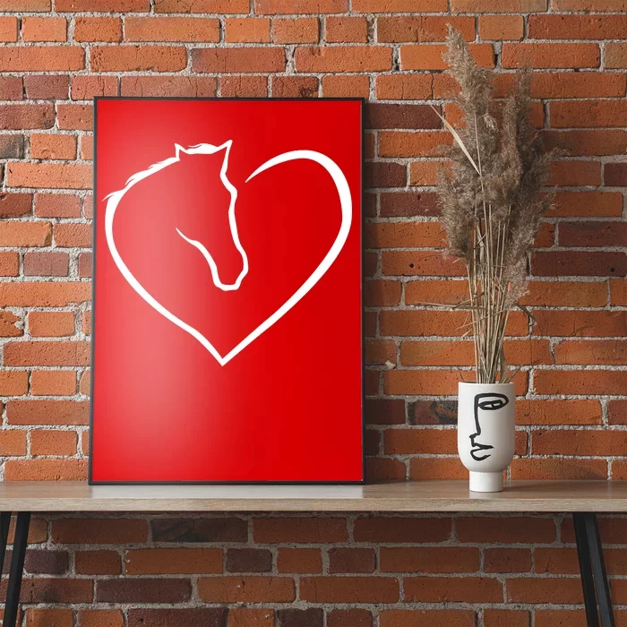 Horse Heart Logo Poster