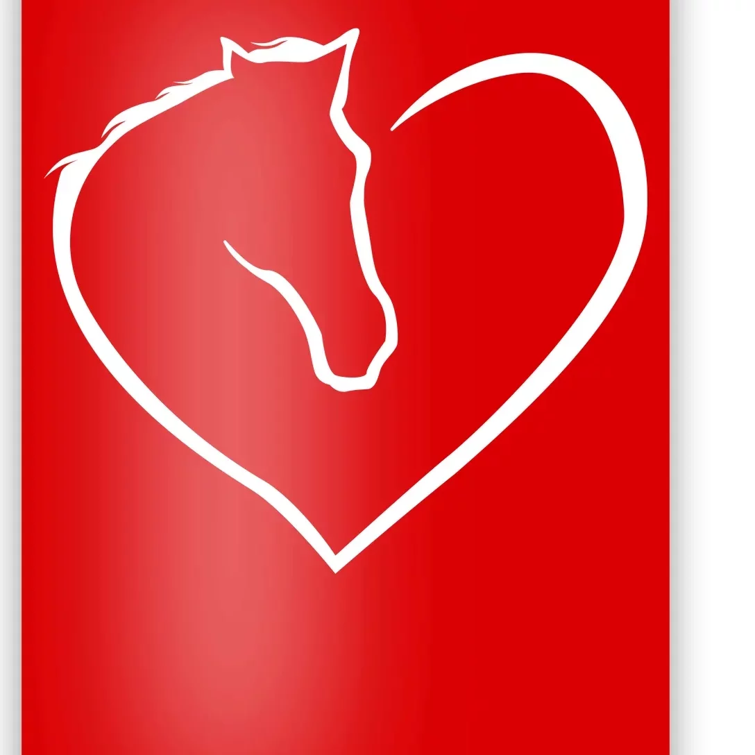 Horse Heart Logo Poster