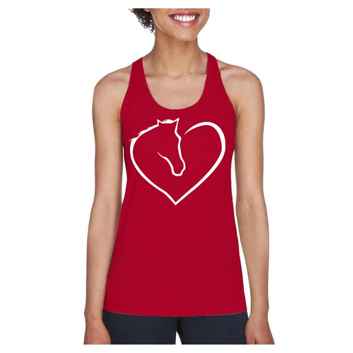 Horse Heart Logo Women's Racerback Tank