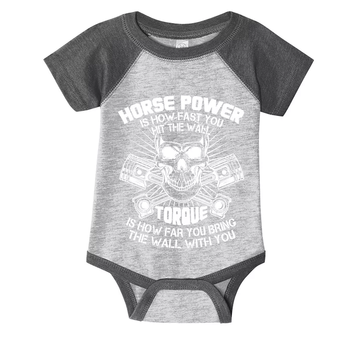 Horse Power Torque Skull Infant Baby Jersey Bodysuit