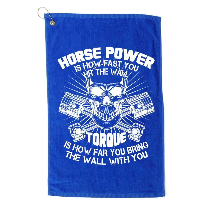 Horse Power Torque Skull Platinum Collection Golf Towel