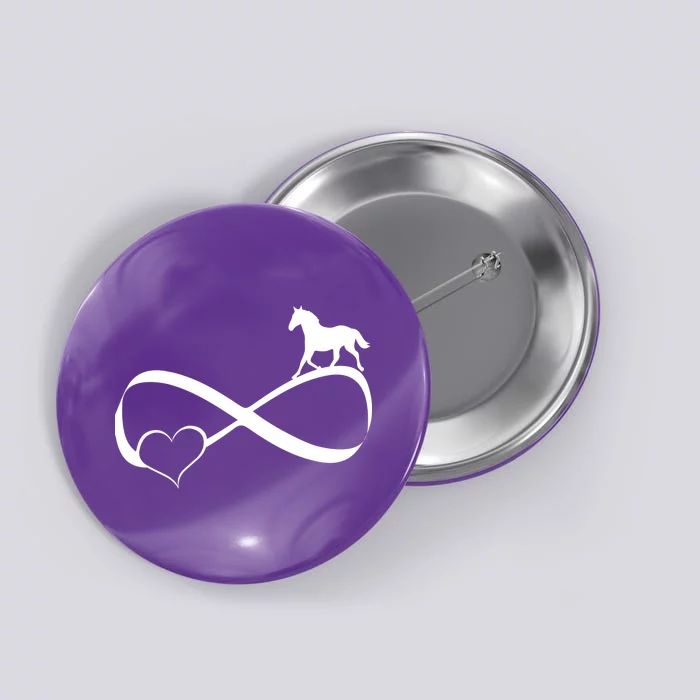 Horse Ribbon Of Love Button