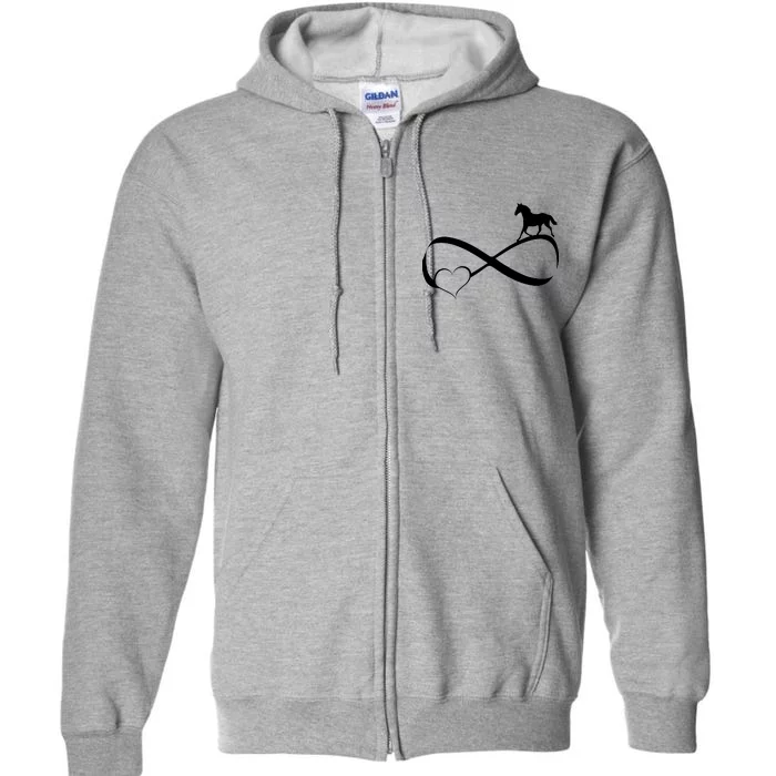 Horse Ribbon Of Love Full Zip Hoodie