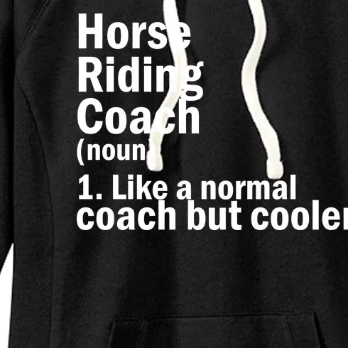 Horse Riding Coach Women's Fleece Hoodie