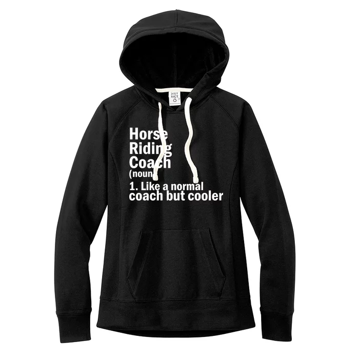 Horse Riding Coach Women's Fleece Hoodie