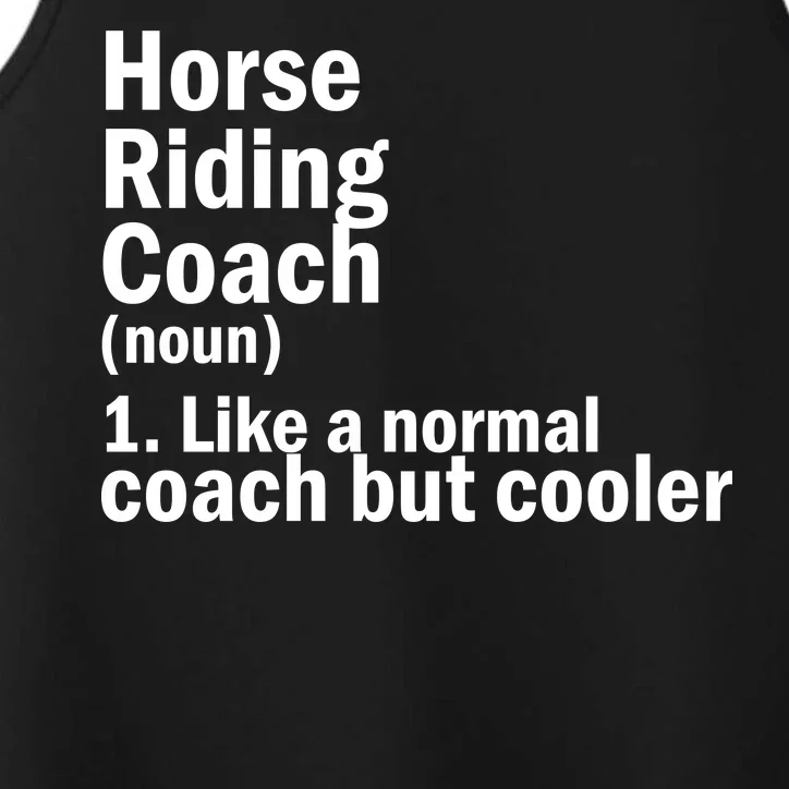 Horse Riding Coach Performance Tank