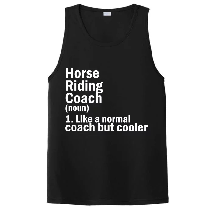 Horse Riding Coach Performance Tank