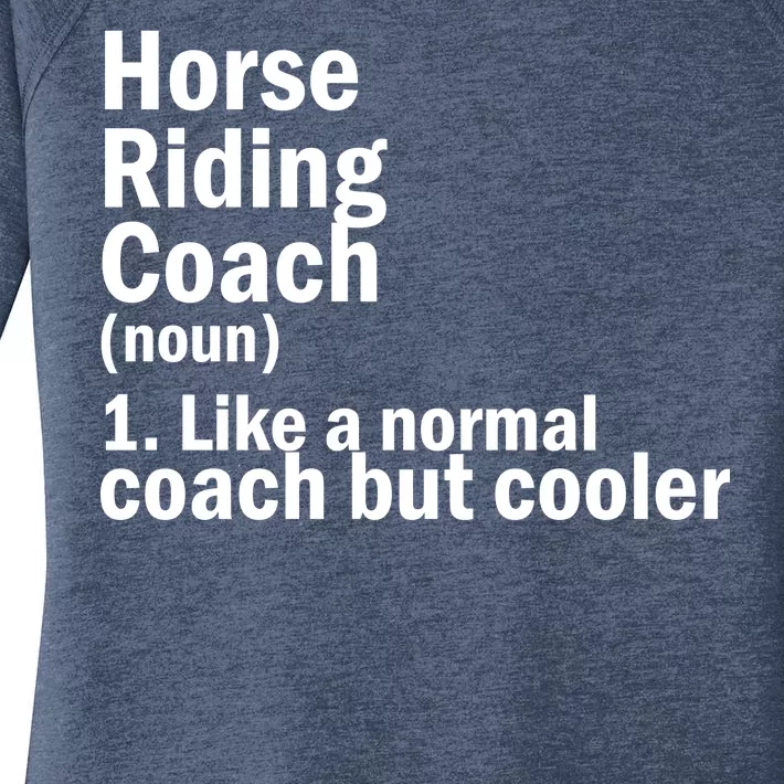 Horse Riding Coach Women's Perfect Tri Tunic Long Sleeve Shirt