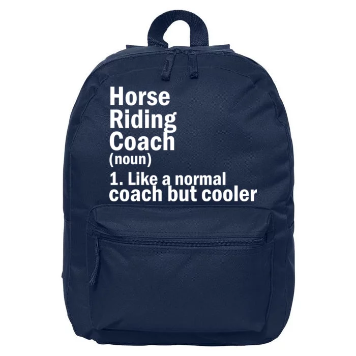 Horse Riding Coach 16 in Basic Backpack