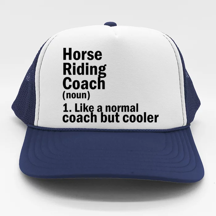 Horse Riding Coach Trucker Hat