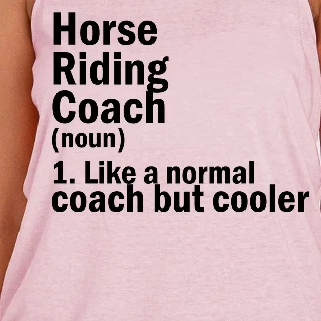 Horse Riding Coach Women's Knotted Racerback Tank