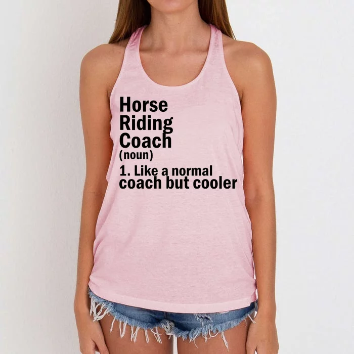 Horse Riding Coach Women's Knotted Racerback Tank