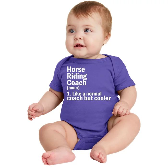 Horse Riding Coach Baby Bodysuit