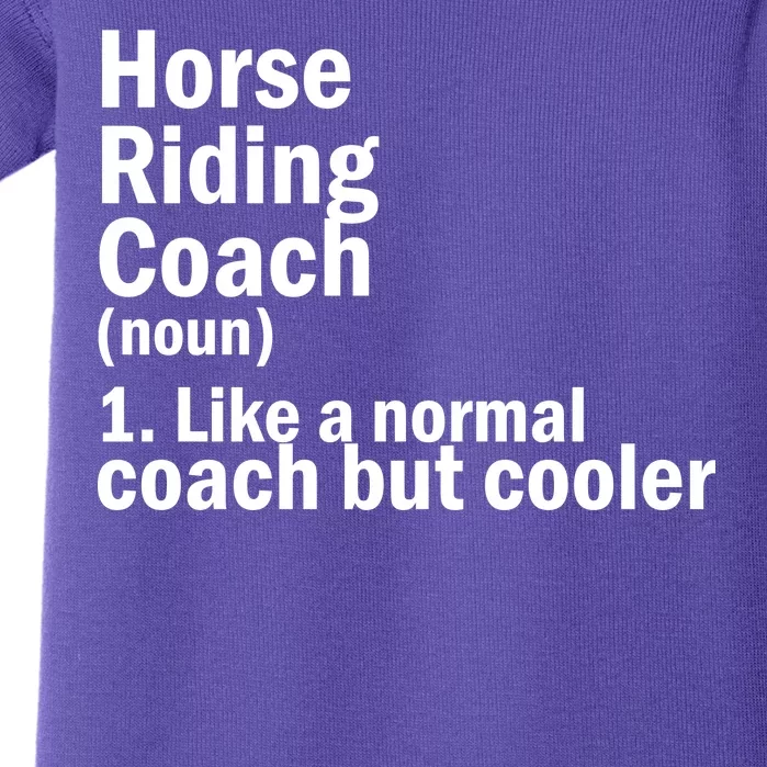 Horse Riding Coach Baby Bodysuit