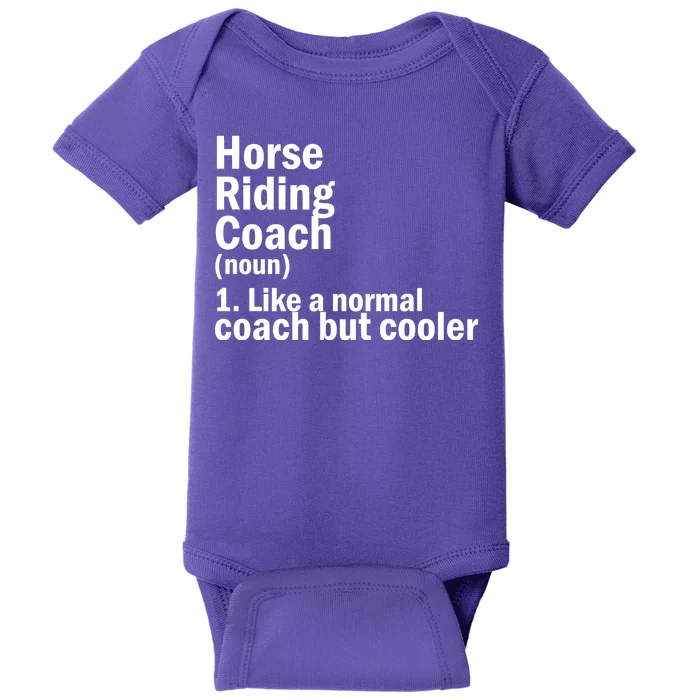 Horse Riding Coach Baby Bodysuit