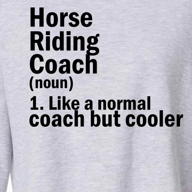 Horse Riding Coach Cropped Pullover Crew