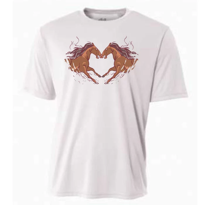 Horse Shaped Heart Cooling Performance Crew T-Shirt