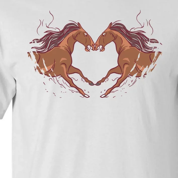 Horse Shaped Heart Tall T-Shirt