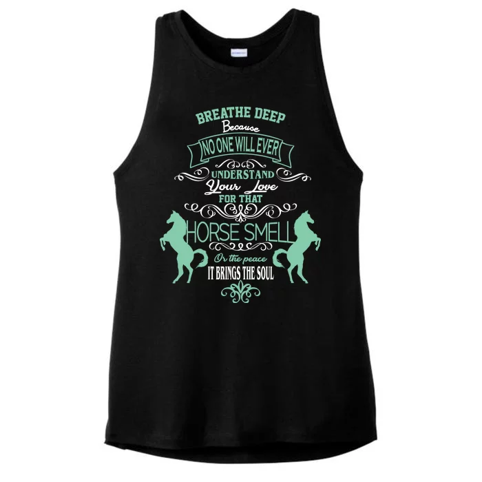 Horse Smell Ladies Tri-Blend Wicking Tank